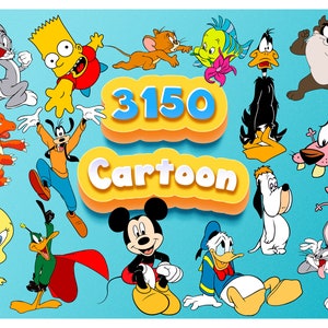 Cartoon SVG, Carton Files, Cartoon Cutting Files, Over 3150 Cartoon Designs, Cartoon SVG, Cartoon PNG, Cartoon Cricut Files Instant Download