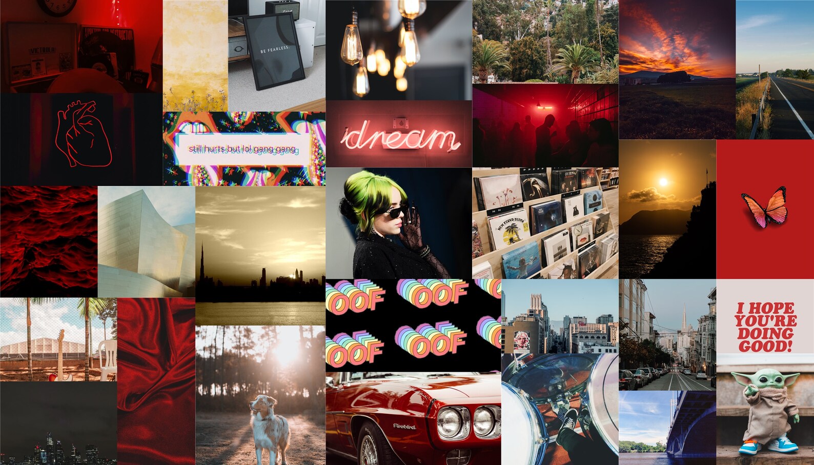 Photo Wall Collage Kit Music Aesthetic Wall Decor Collage Etsy