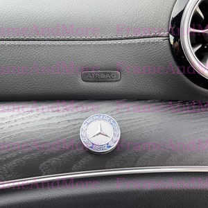 3D Mercedes AMG Tree Logo Emblem Sticker Metal Gold Multimedia