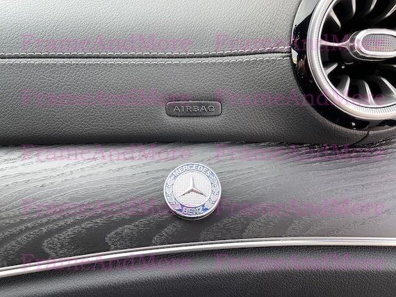 Marco Matrícula 3D Con Logo Mercedes STAR | Cromado Aluminio Espejo | Incluye Tapacubos | Kell012shop | 1 Año Garantía
