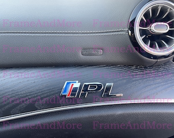 1 x 3D Raised IPL Metal Made Dashboard, Center Console Emblem Badge Interior Exterior Logo Infiniti Performance
