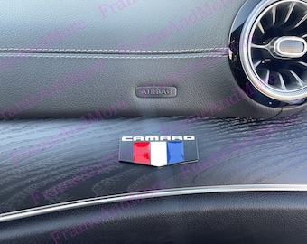 6.2 LT1 Aluminum Emblem - Black On Silver Polished Badge For Chevy & GM Vehicles