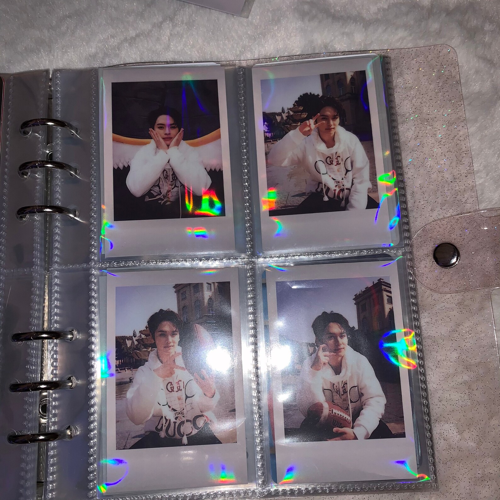 Kpop Holographic Sleeves Photo Cards Etsy New Zealand