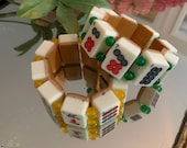 Made to Order Customised Vintage Mahjong Handmade Bracelet (Made to any size )