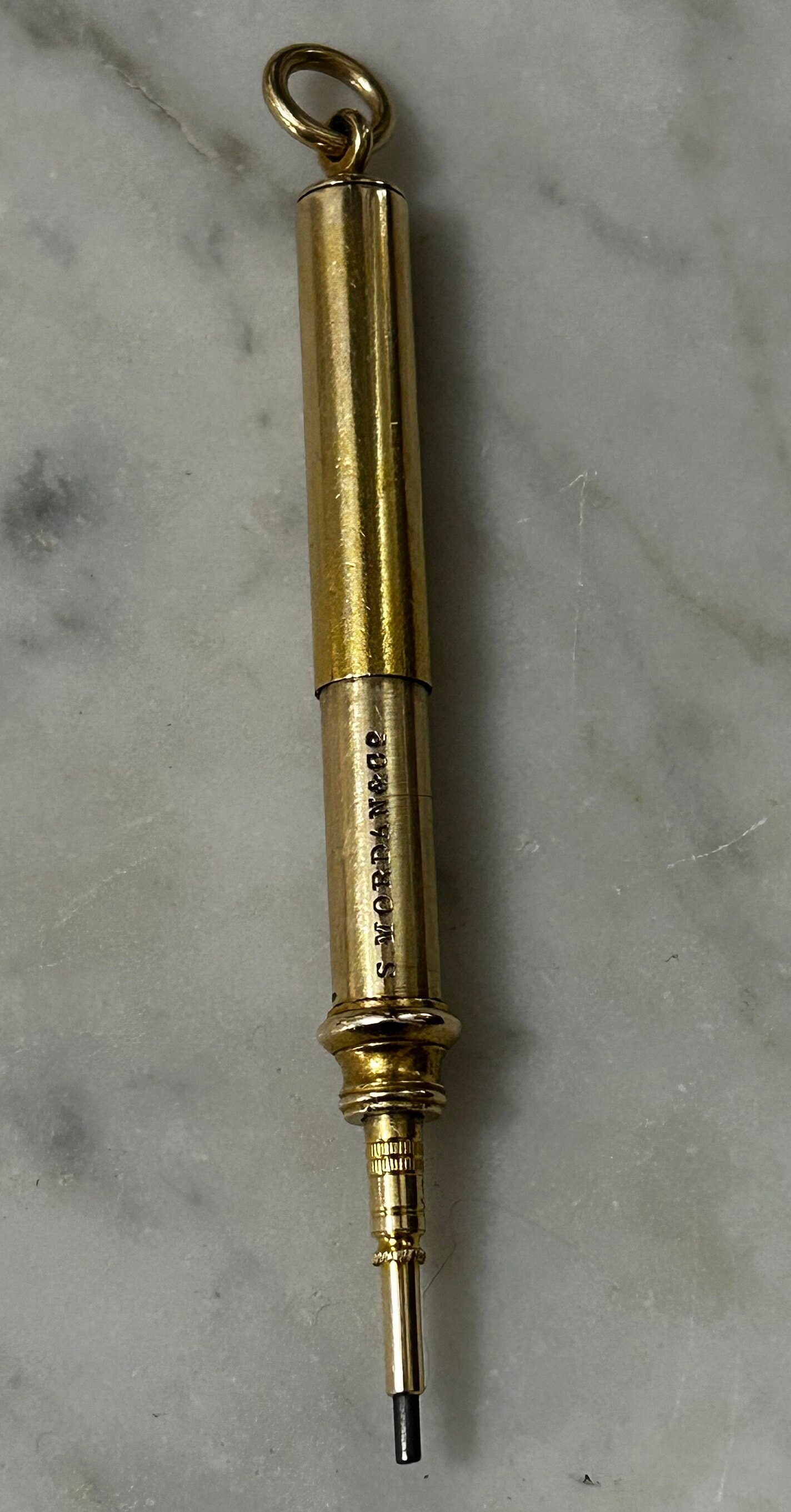 Sampson Mordan Pencil Gold - Etsy UK