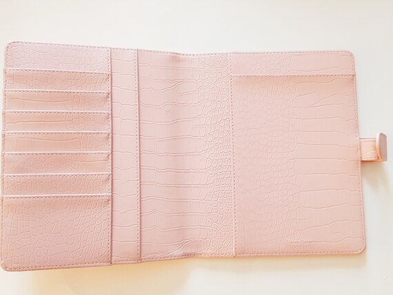 Pink Leather A5 Agenda, Pink Vegan Leather Planner, Pink A5 Planner