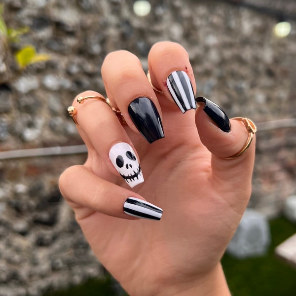 Halloween Press on Nails - Etsy