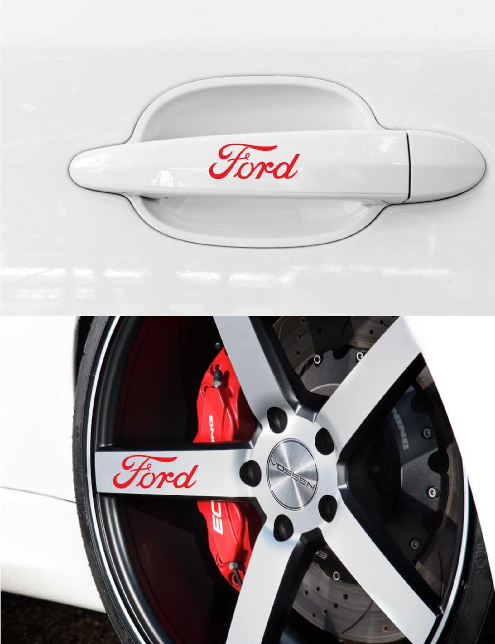 Ford decals stickers for door handles and wheels rims 8pcs Etsy