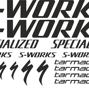 S works tarmac specialized decals stickers for bike frame