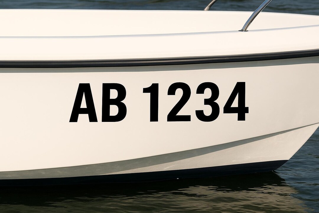 Custom Boat Registration Number Decals — USCG & EU Standards — Marine ...