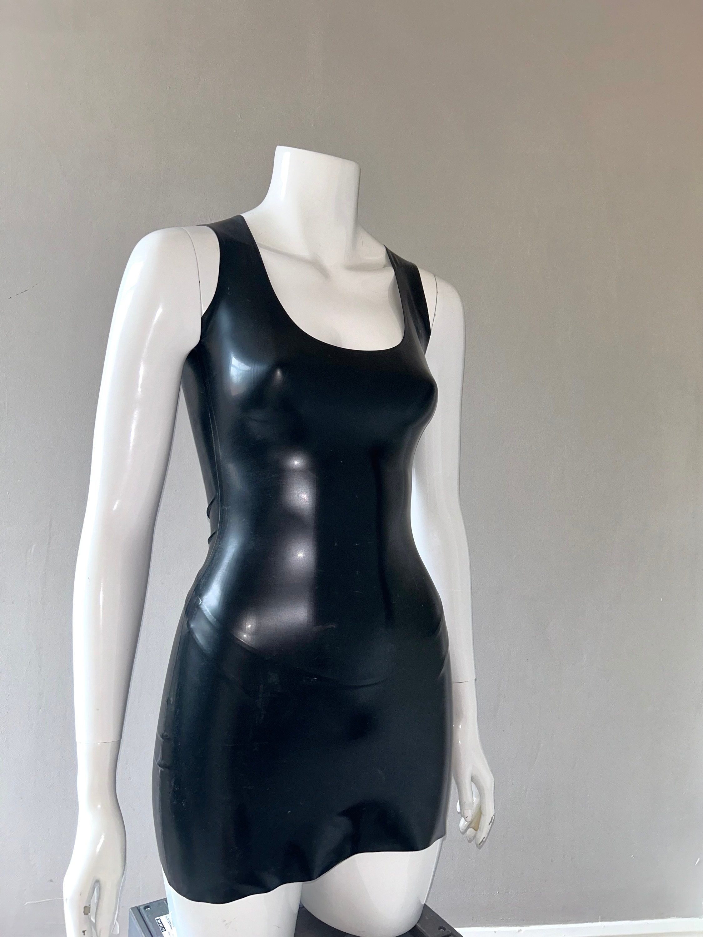 Latex Rubber Mini Dress. Bodycon Dress. Custom Made - Etsy