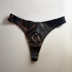 Rubber Dildo Harness
