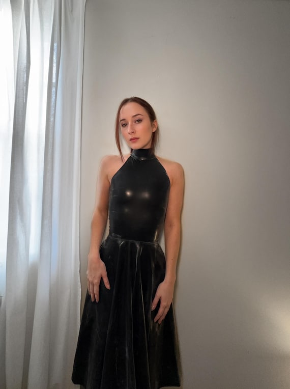 90s halter neck dress 90s Prom Dress with Halter Straps main image 1