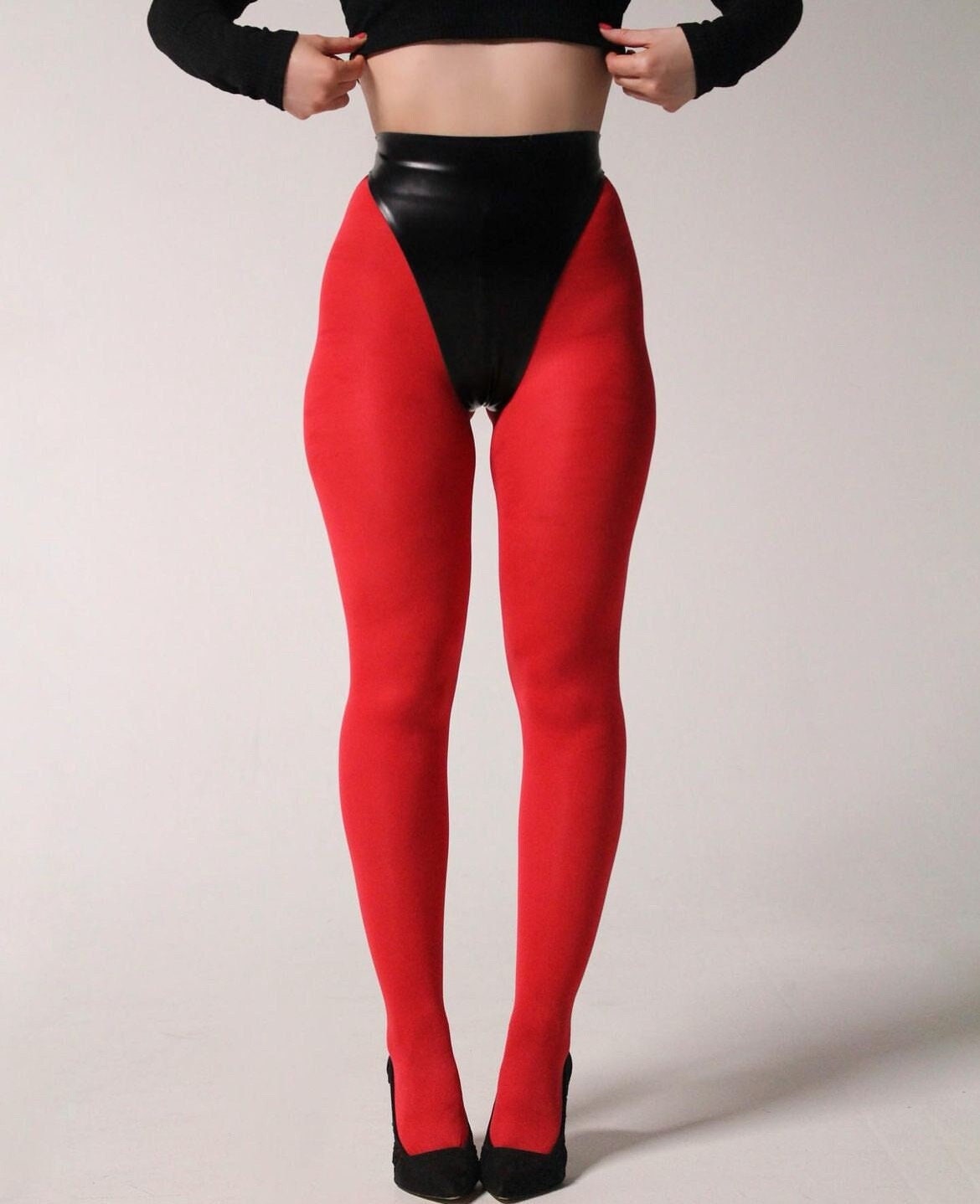  mir hebe sluty -16" Latex High-waist Tanga zurück Schlüpfer - Etsy.de