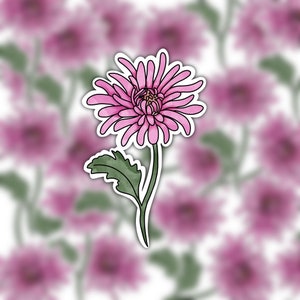 November Birth Flower Sticker | Birth Flower Sticker | Chrysanthemum Sticker | Floral Sticker | Zodiac Sticker| Scorpio Sticker