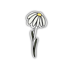 April Birth Flower Sticker | Birth Flower Sticker | Daisy Sticker | Floral Sticker | Zodiac Sticker | Aries Sticker