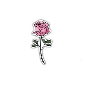 June Birth Flower Sticker | Birth Flower Sticker | Rose Sticker | Floral Sticker | Zodiac Sticker | Gemini Sticker
