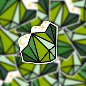 August Birthstone Sticker | Peridot Sticker | Leo Sticker | Virgo Sticker | Gemstone Sticker | Emerald Sticker