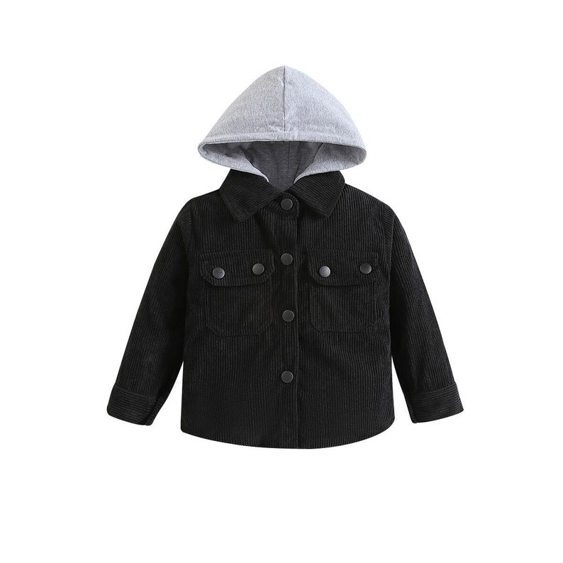 Toddler Boys Corduroy Jacket Hooded Jacket Boys Baby Toddler Boy All