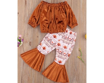 Thanksgiving Bell Bottoms Baby Girl - Etsy