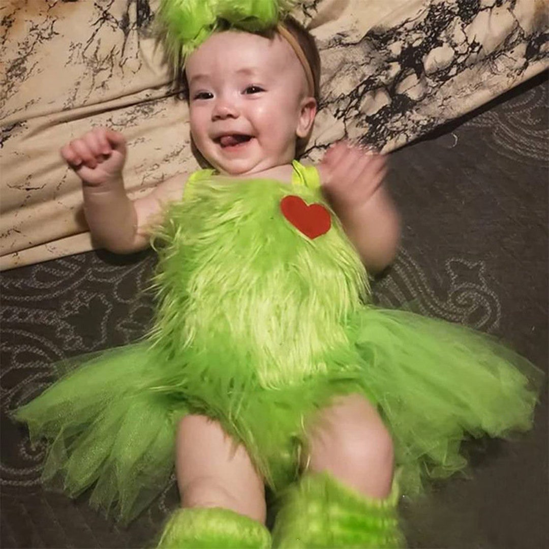 Baby Grinch Costume Grinch Halloween Costume Halloween Etsy