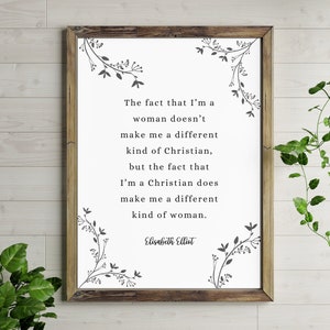 Elisabeth Elliot Quote, Elisabeth Elliot Art, Women of Faith, Faith-Based Art, Digital Download, Religious Home Decor, Christian Art