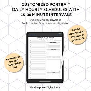Daily 15-30 Minute Interval Planner - Printable Schedule for Efficient Time Management - Productivity and Focus Organizer, MMR Resell Rights