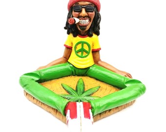 Reggae Man Ashtray - Resin Smokers Novelty Ashtray