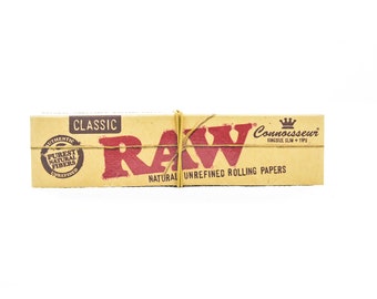 RAW Kingsize Classic Connoisseur - King Size Papers and Tips