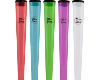 Wise Skies Holder King Size Cone Hard Plastic Airtight Tube 5 Colours