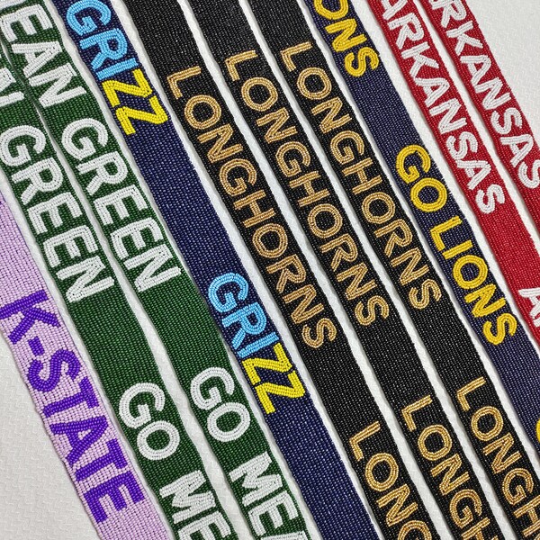 Kansas State Beaded Purse Strap Etsy