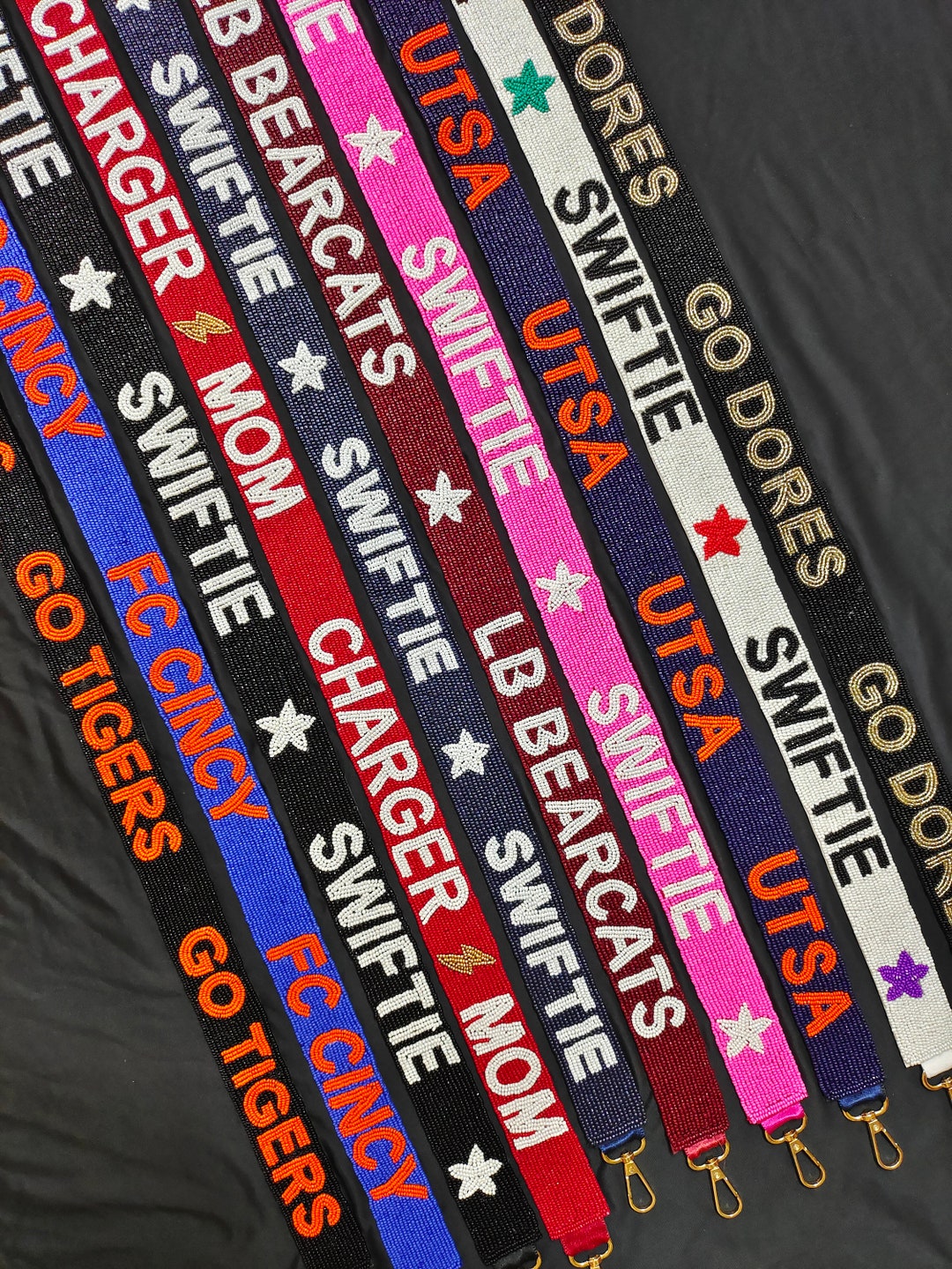 Beaded Purse Strapgame Day Purse Strapswiftie Bag Etsy