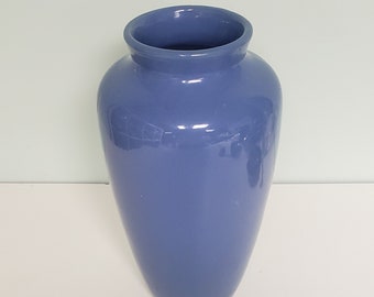 Zanesville blue stoneware vase