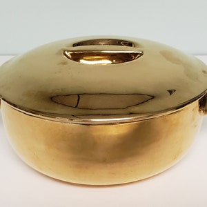 Porcelaine de Paris gold lustre casserole