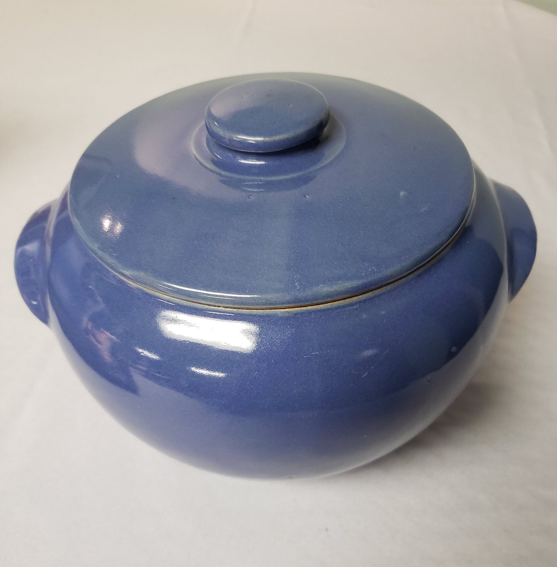 Western Stoneware French Blue Vintage Cookie Jar/beanpot - Etsy