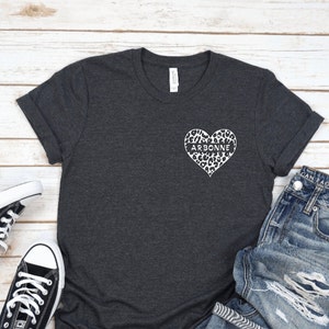 Camiseta personalizada Arbonne / Corazón de leopardo Diseño de Arbonne / Camiseta Arbonne / Camisa unisex Arbonne, saludable, distribuidor de salud, negocios