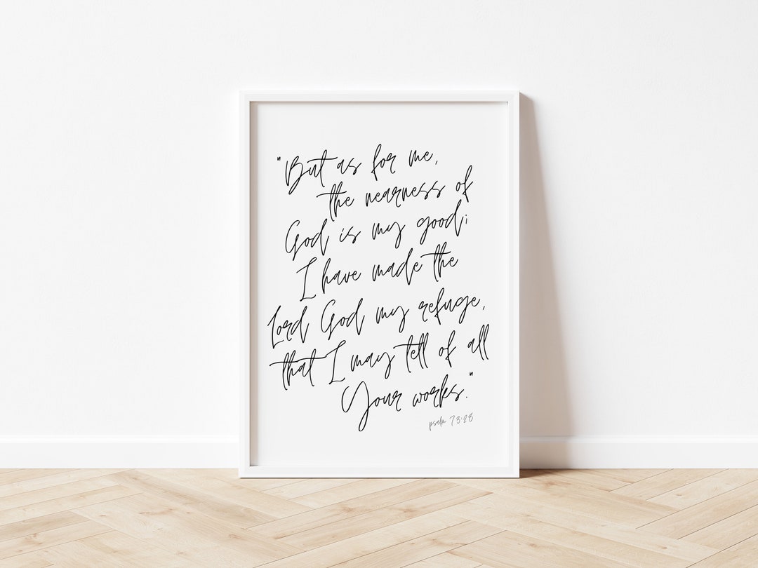 The Nearness of God Is My Good {Poster} The Nearness of God Is My Good {Poster}