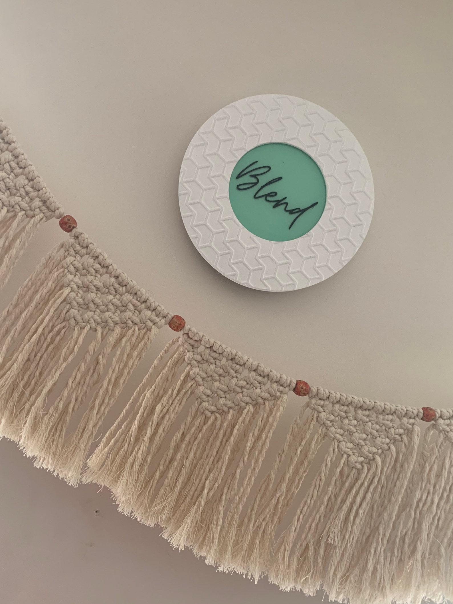 Macrame Beaded Banner Etsy