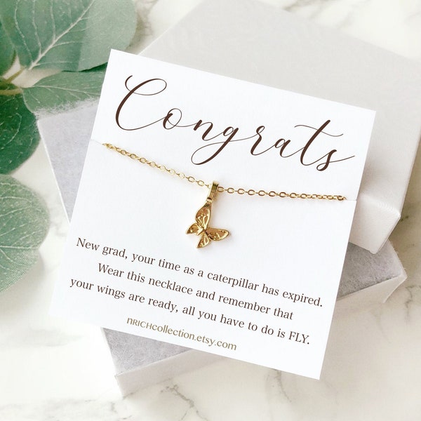 Graduation necklace, Graduation gift, Graduation jewelry, Class of 2020, Class of 2021, Grad necklace, High school grads, College grads Card