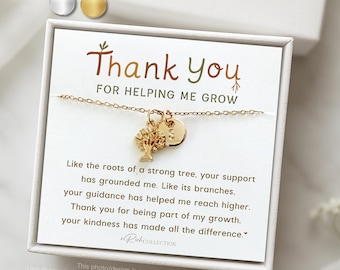 Thank You For Helping Me Grow, Thank You Basket, Thank You Gift Box For Friend, Thank You Gift Coworker, Mentor Appreciation Gift, Boss Gift