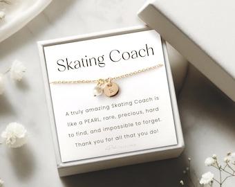 Skating Coach Appreciation Gift for Her Necklace Gift Jewelry Gift Ideas Thank You Best Skating Coach Retirement Gifts Christmas Gift for