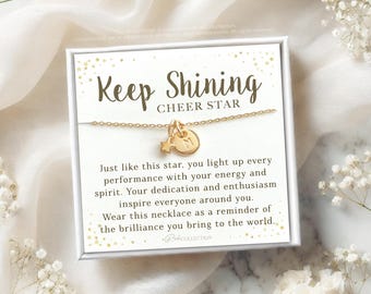 Personalized Cheerleading Gifts, Megaphone Necklace, Cheer Gifts, Personalized Cheerleader Necklace, Initial Necklace, Cheer Team Gifts