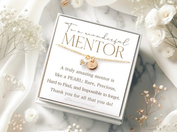 Personalized Mentor Gift Coach Appreciation Gift for Female Necklace Jewelry Gift Mentor Gift Ideas Thank you Gift Best Mentor Gift Ideas