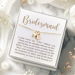 Bridesmaid Necklace Personalized Bridesmaid Gift for Bridesmaid Proposal Gift Bridesmaid Jewelry Bridesmaid Gift Set Bridesmaid Pearl Be My