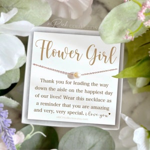 Personalized Flower Girl Gift , Flower Girl Necklace, Toddler Flower Girl, Little Girl Gifts, Custom Flower Girl Gift, Flower Girl Proposal
