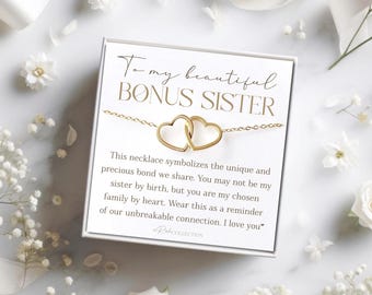 Bonus Sister Gift for Sister in Law Stepsister future sister in law personalized Groom Sister gift Sister of The Groom Necklace with Card