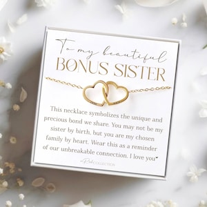 Bonus Sister Gift for Sister in Law Stepsister future sister in law personalized Groom Sister gift Sister of The Groom Necklace with Card