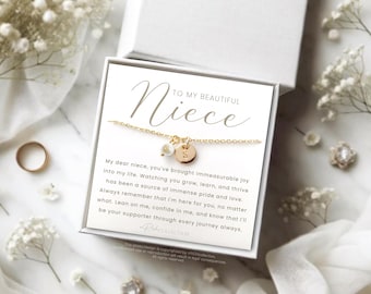 Initial Name necklace gifts for Niece from Aunt Niece Jewelry Gift Personalized Gift Niece Birthday Gift Necklace Christmas gift Birthday