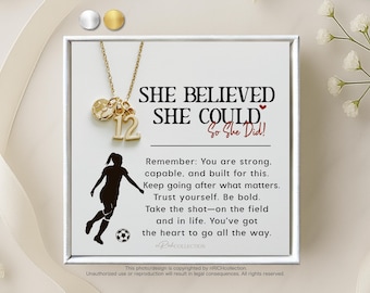 Personalized Soccer Necklace: Team Gifts for Soccer Players