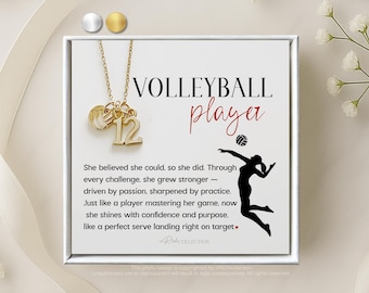 Volleyball Team Necklace, Gift for Volleyball player, Volleyball Team Gifts, Graduation Gift for Volleyball Player, Bulk Gift, Senior Night